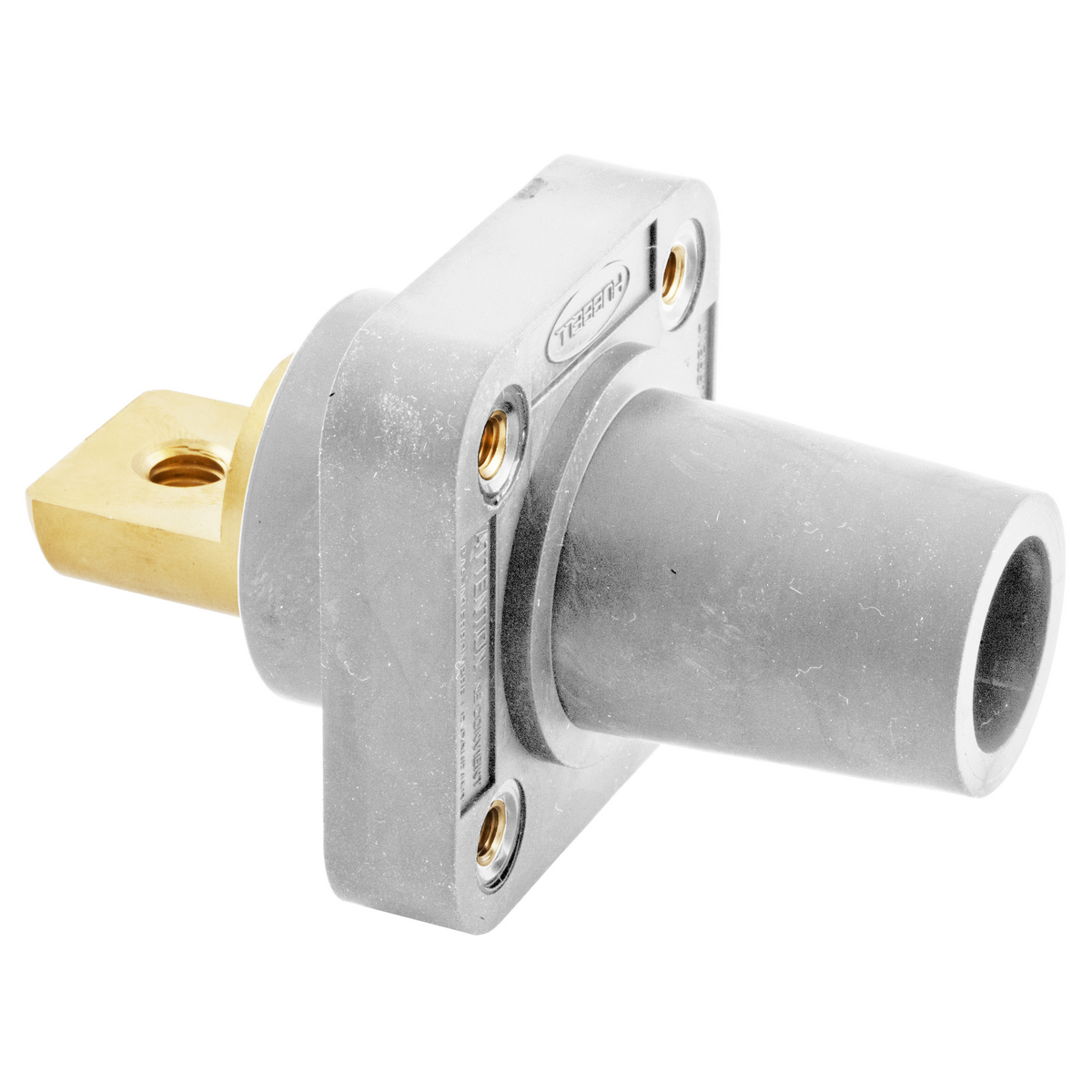 Hubbell Wiring Device Kellems, Heavy Duty Products, Single Pole Devices,Industrial Grade, Female Receptacle, 300/400A 250V DC/600V AC, SingleConductor, White