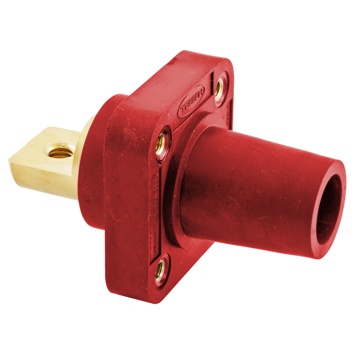 Hubbell Wiring Device Kellems, Heavy Duty Products, Single Pole Devices,Industrial Grade, Female Receptacle, 300/400A 250V DC/600V AC, SingleConductor, Red