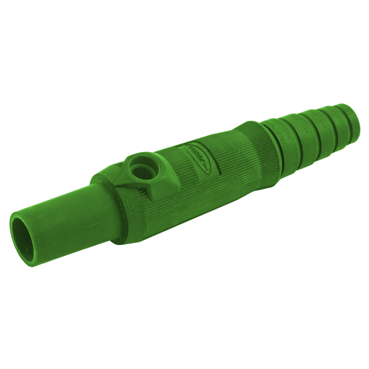 Hubbell Wiring Device Kellems, Single Pole Products, Replacement FemalePlug Body, 150 Amp Series, Green