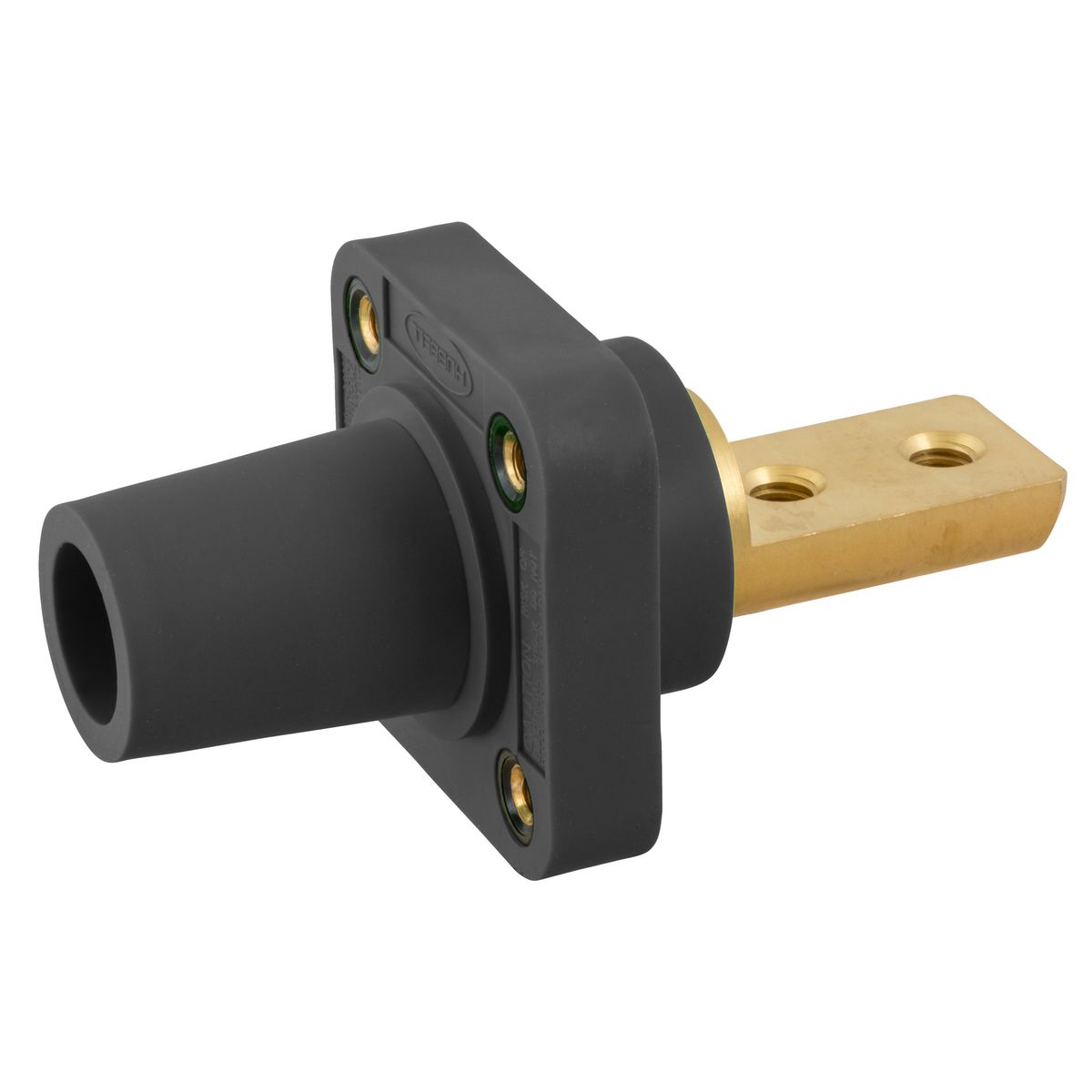 Hubbell Wiring Device Kellems, Heavy Duty Products, Single PoleProducts, Female Bus, 400A 600V AC Max, 2 Hole, Black