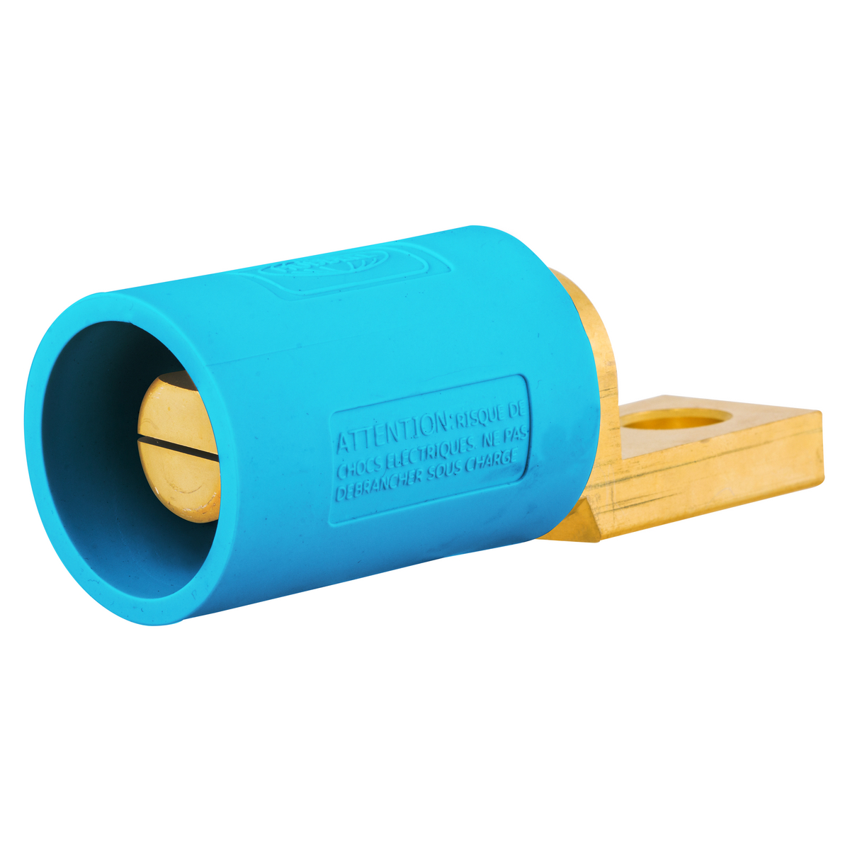 Hubbell Wiring Device Kellems, Single Pole Products, 300/400A Series,Male, Offset Stud Type, Blue