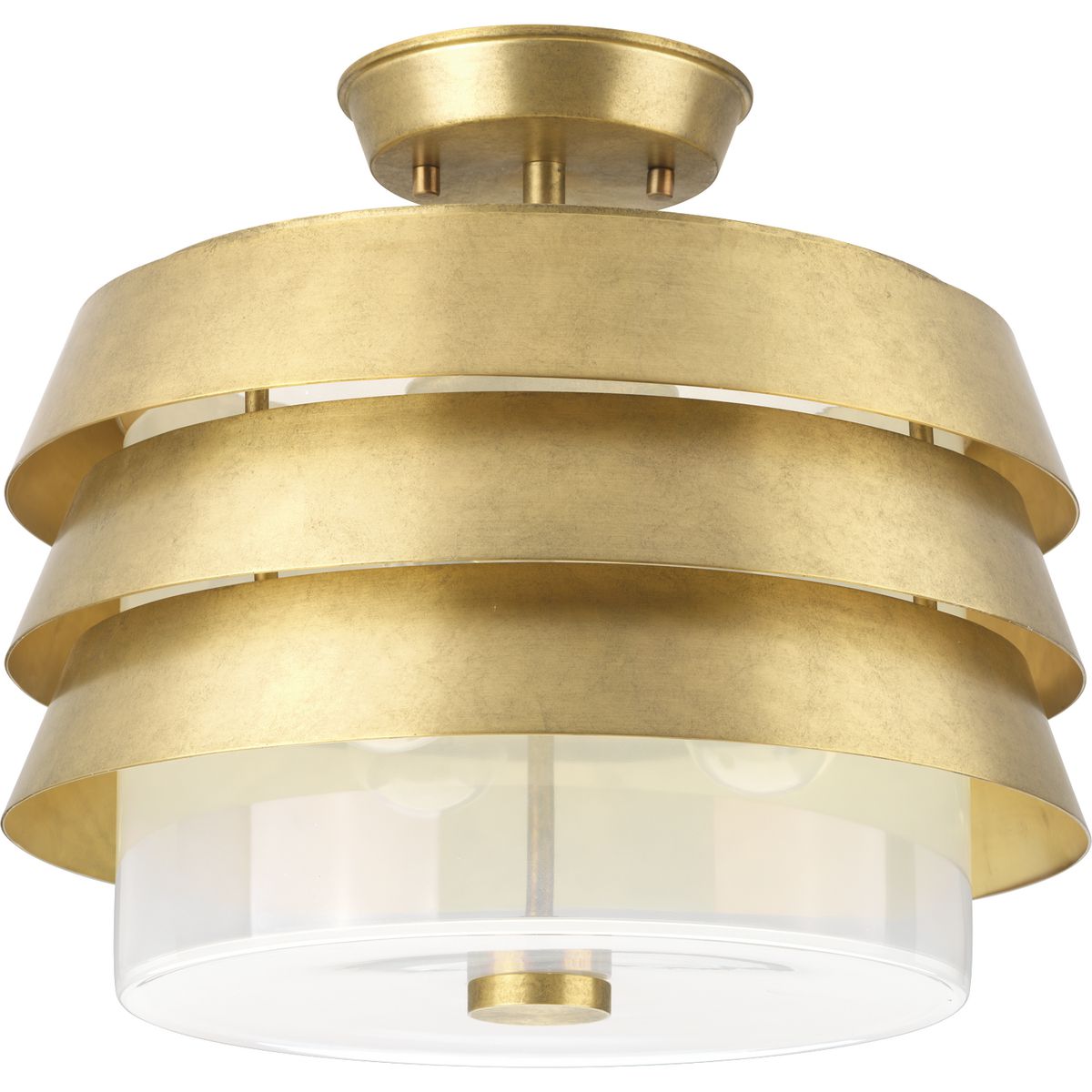 Timeless Brushed Brass offsets contemporary detailing in the luxurious Sandbar series. Designer Jeffrey Alan Marks mixes milk glass with tiers of Brushed Brass banding and industrial style hardware for memorable lighting with infinite design applications. This family of fixtures is part of the Jeffrey Alan Marks Point Dume� lighting collection which celebrates a curated mix of yesterday and today, distilling both industrial and artisanal influences.