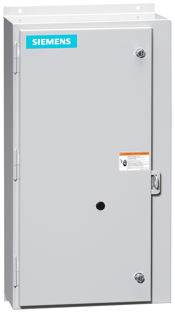 Non-reversing NEMA contactor, Size 3, H2 Contactor amp rating 90A, 3 wire (NO aux included), 110V 50Hz / 120V 60Hz coil, Non-combination type, Enclosure NEMA type 12, Dust/drip proof for indoors, Standard width enclosure