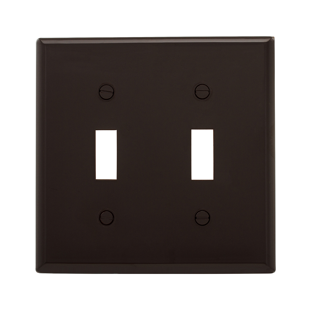 Wallplate 2G Toggle Nylon Std BR 4342004