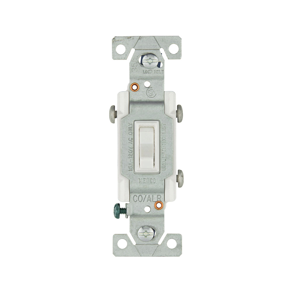 Cooper 52237WSPL Switch Co/Alr Toggle 3Way 15A 120V Grounding White Gordon Electric Supply