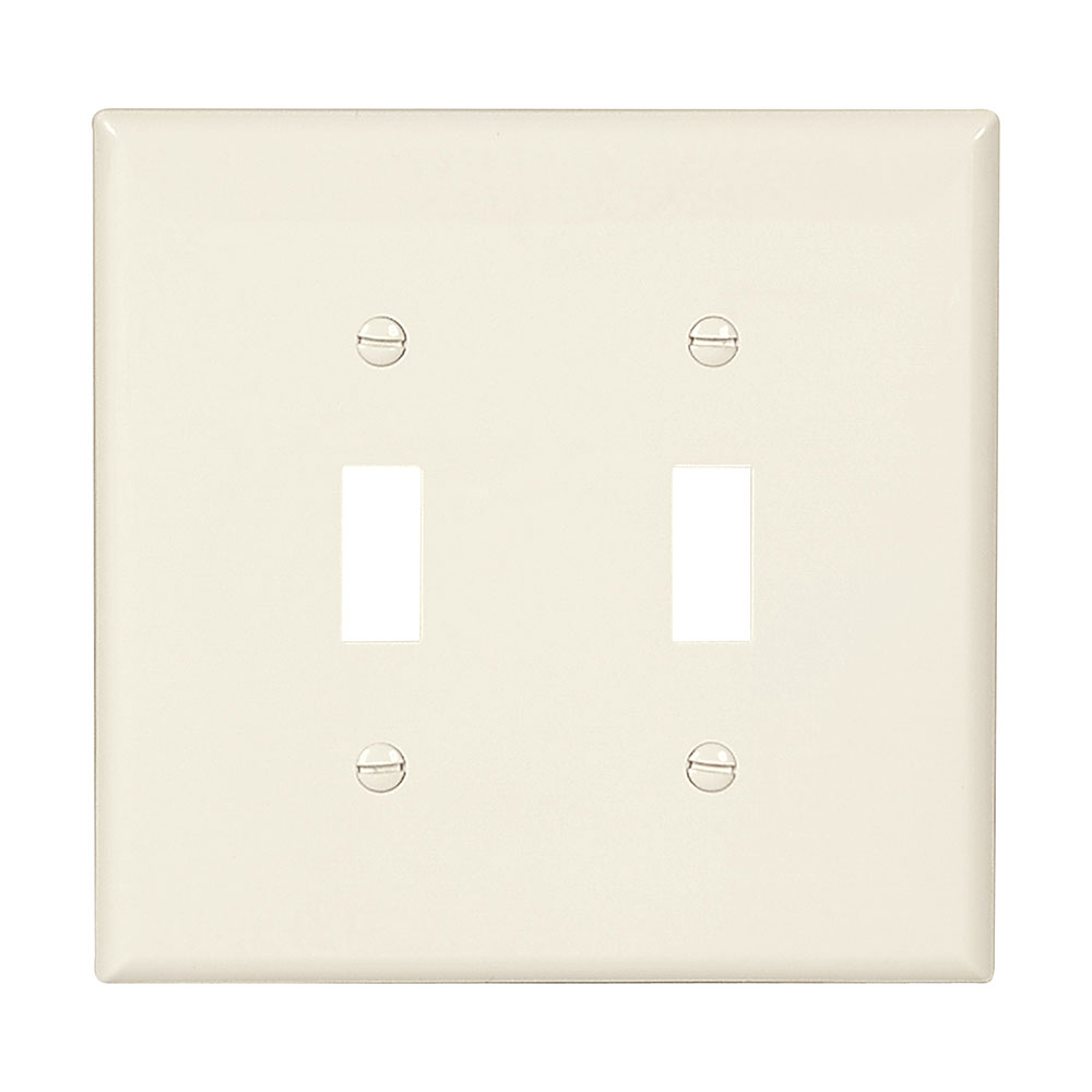 Wallplate 2G Toggle Poly Mid LA 4580154