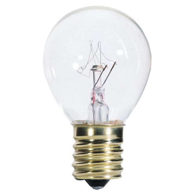 25W S11 Incandescent Clear E17 (Intermediate) Base, 120 Volt, Card