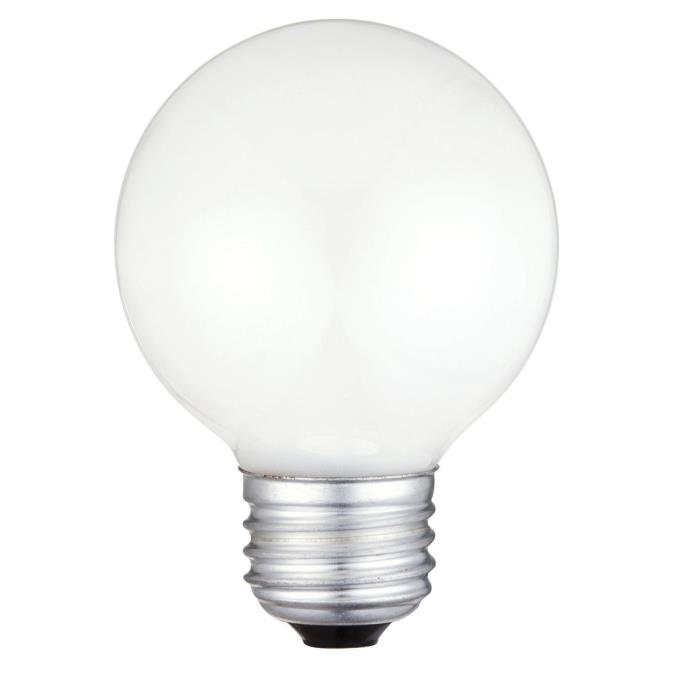 60W G19 1/2 Incandescent White E26 (Medium) Base, 120 Volt, Box