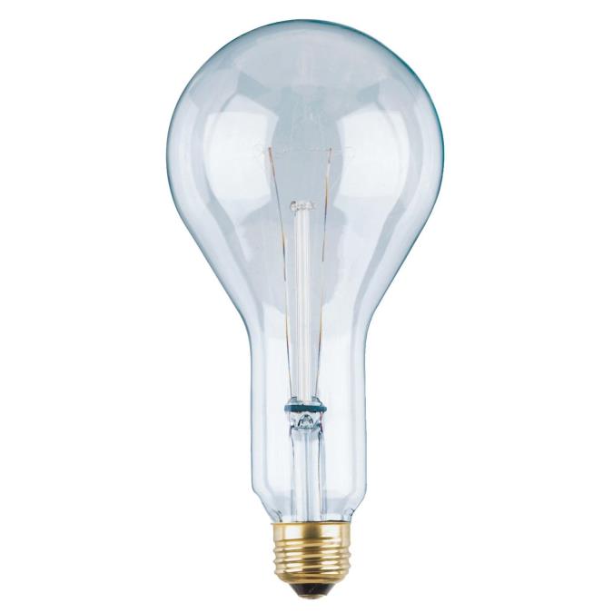 300W PS30 Incandescent Clear E26 (Medium) Base, 120 Volt, Box