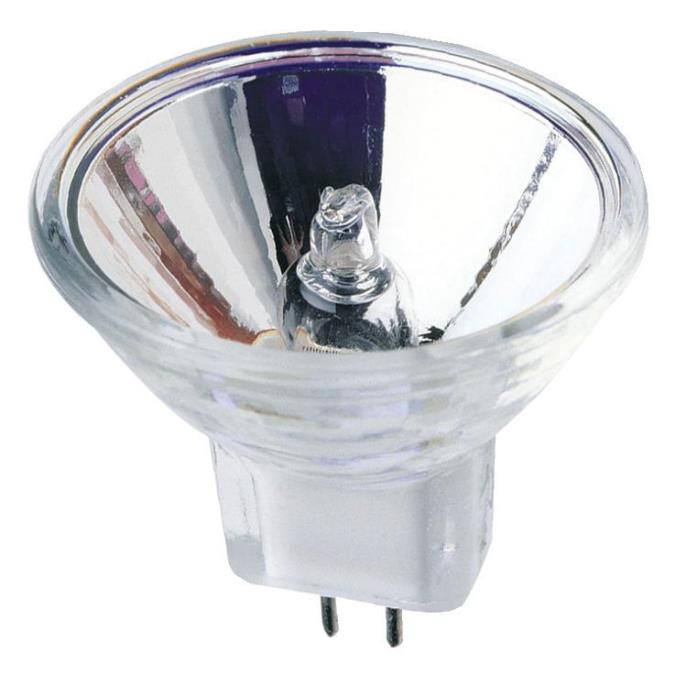 20W MR11 Halogen Low Voltage Narrow Flood Clear Lens GU4 Base, 12 Volt, Card