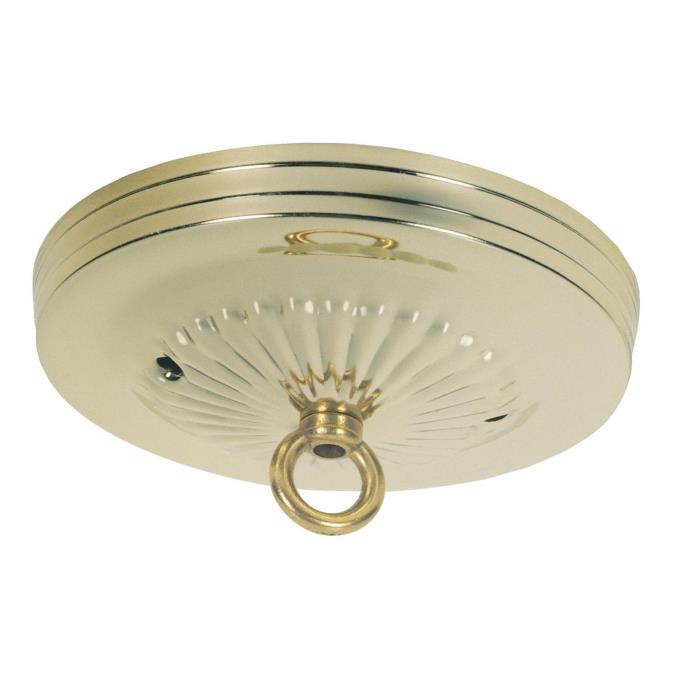 Traditional Canopy Kit with Center Hole Brass Finish