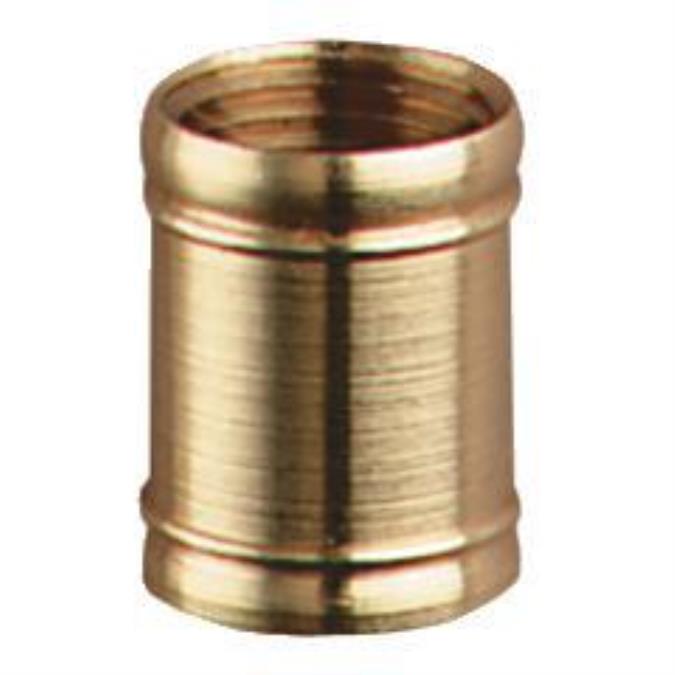2 Couplings Polished Brass Finish