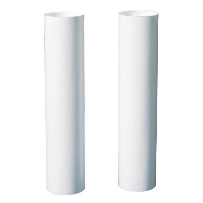 2 Plastic Candle Socket Covers White 4