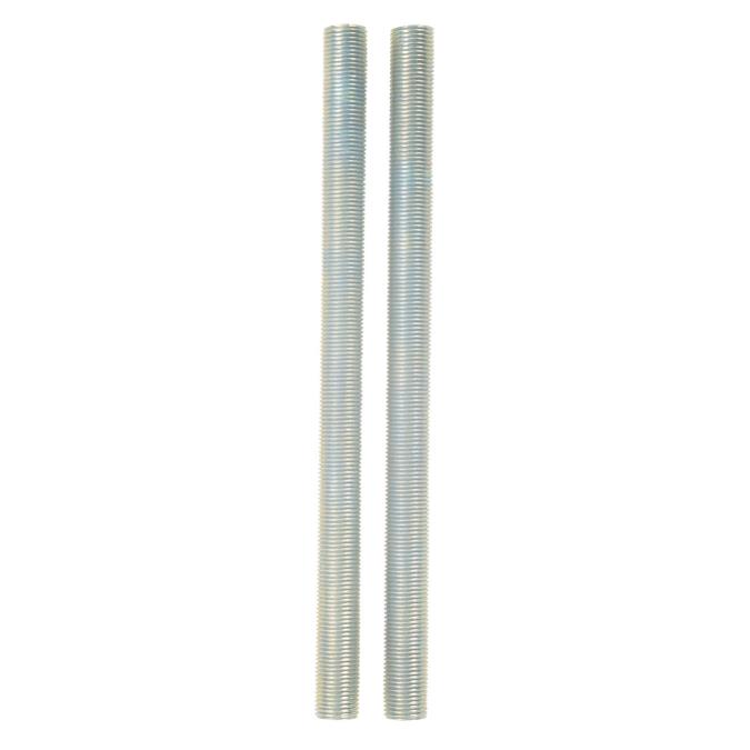 2 Steel Nipples Zinc-Plated 2