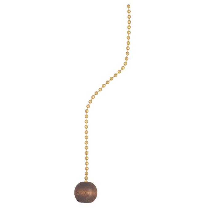 Walnut Wooden Ball Pull Chain