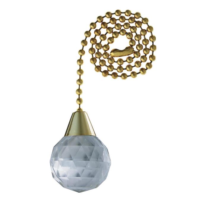 Prismatic Acrylic Sphere Polished Brass Finish