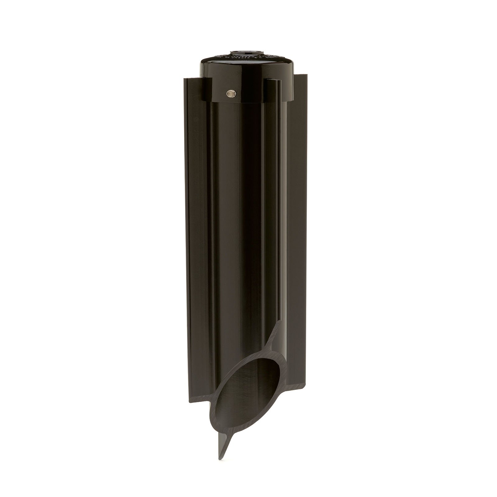Fast, one-step connection. 2 1/4in. inside diameter accepts conduit of different sizes. Made of impact and corrosion-resistant PVC, suitable for wet locations. No unsightly junction boxes or time-taking assembly, just a trouble-free installation. Designed for line voltage (120-Volt) landscape lighting. Eliminates need for above or below ground boxes. Built-in stabilizer removes need for concrete. Accepts 1/2 NPSM thread. UL and cUL listed.