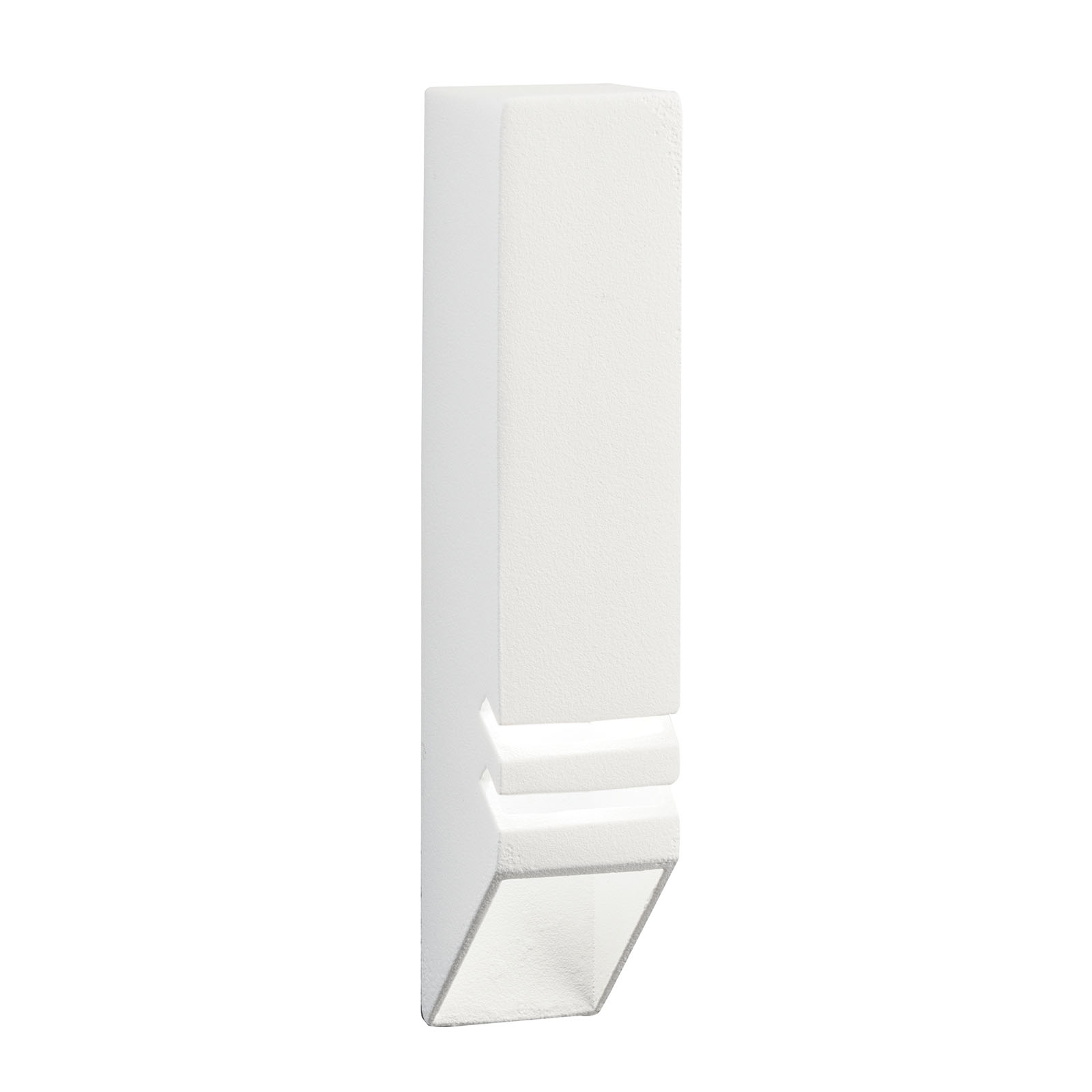 LOUVERED DOWN LIGHT - Compact and contemporary, designed for lighting along decks, patios or stairways. Available in Textured Architectural Bronze or Textured White finish to complement dark or lighter woods.