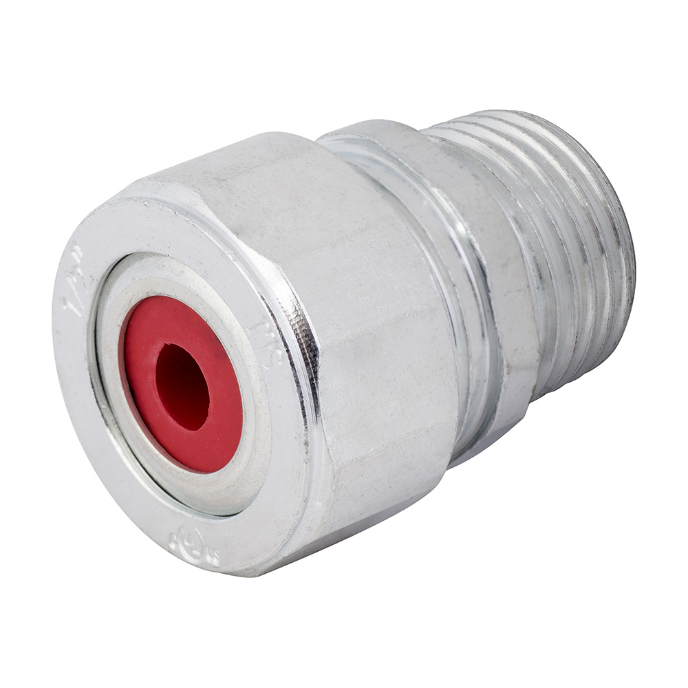 MADISON, 1-1/2 STRN RELIEF CONN - FLEXIBLE CORD GRIP - STEEL STRAIN RELIEF CONNECTOR FOR ROUND CORD RANGE OF 1.150 MIN