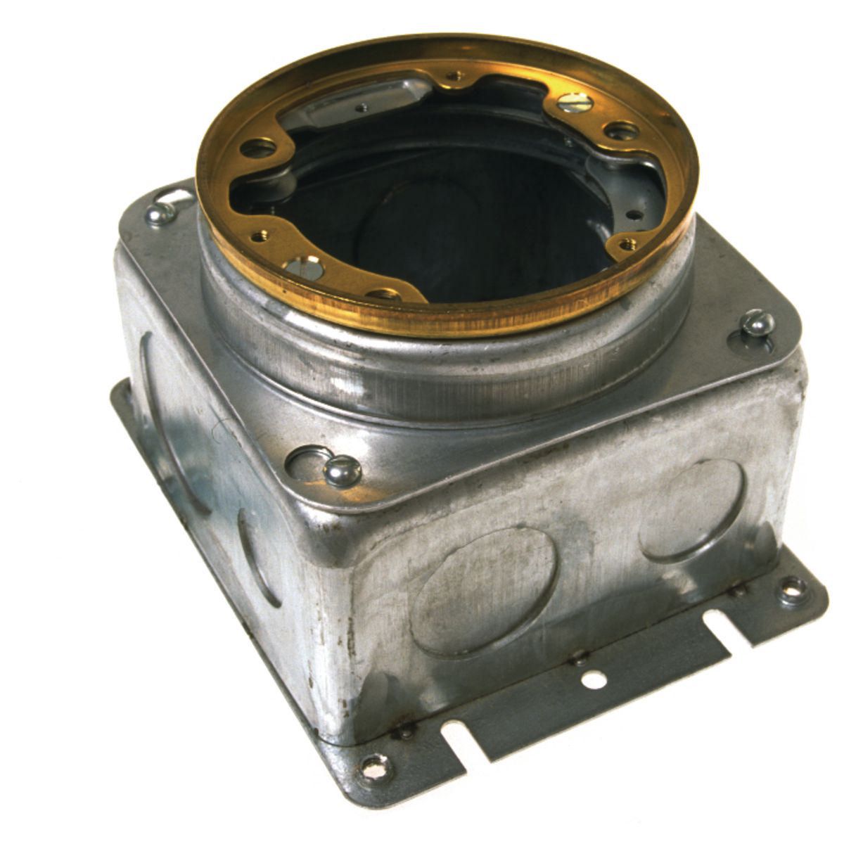 STAMPED STL RND ADJ FLR BOX 37.3 CU IN