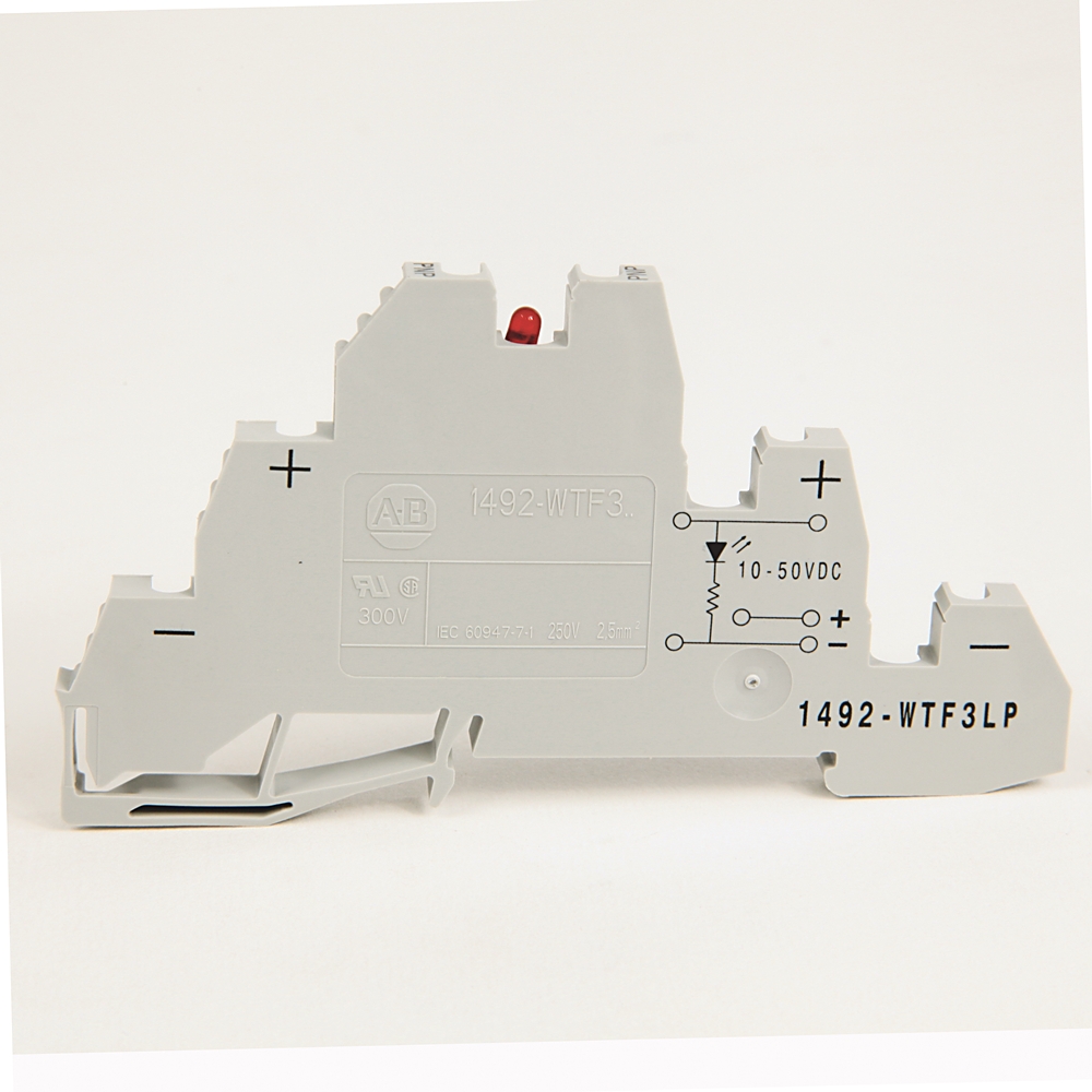 Product image for Allen Bradley 1492-WTF3LP IEC Term Block 8x47.6x41mm Screw
