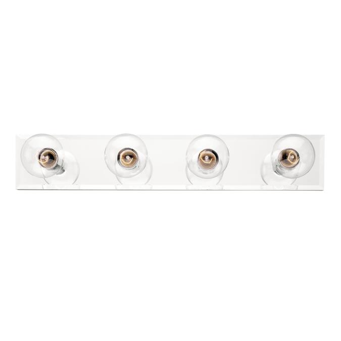 4 Light Bath Bar Beveled Mirror