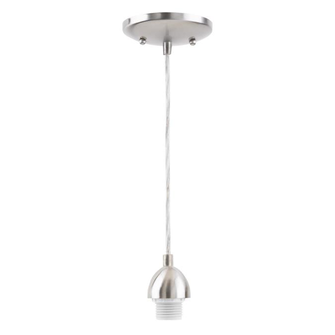 1 Light Mini Pendant Brushed Nickel Finish