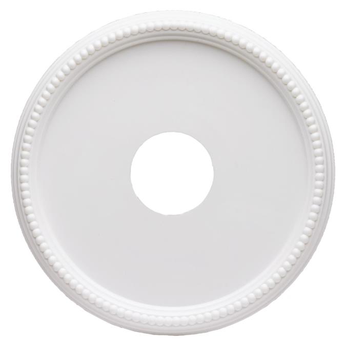 Round Beaded White Finish