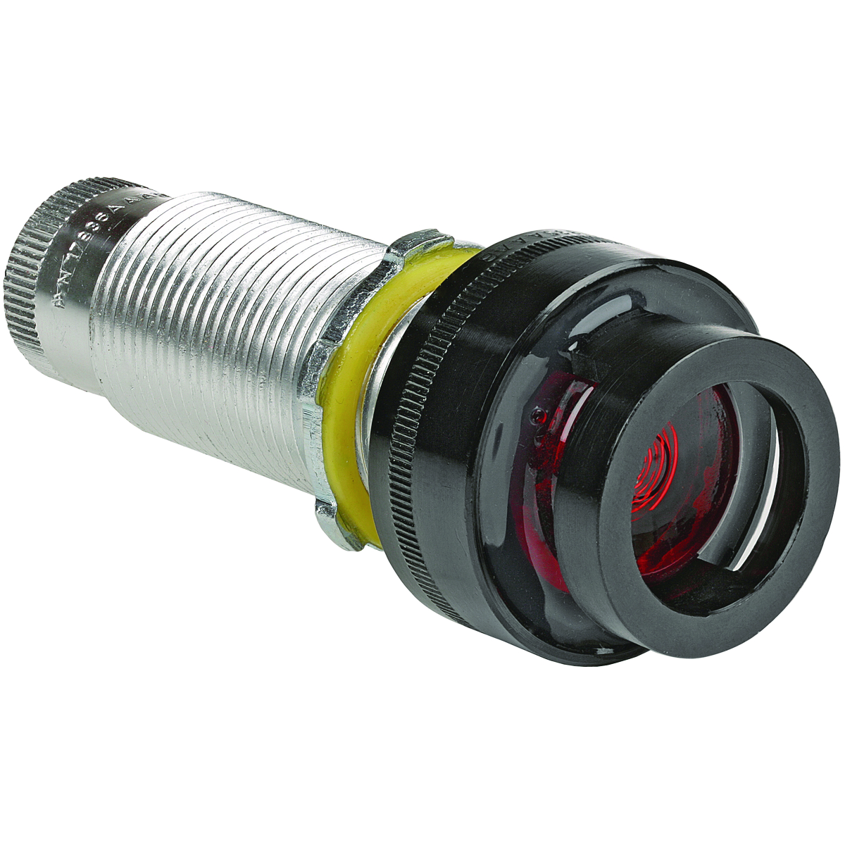G SERIES - ALUMINUM ATEX CERTIFIED LONG 110V LED PILOT LIGHT OPERATOR-GREEN LENS WITH BLANK NAMEPLATE