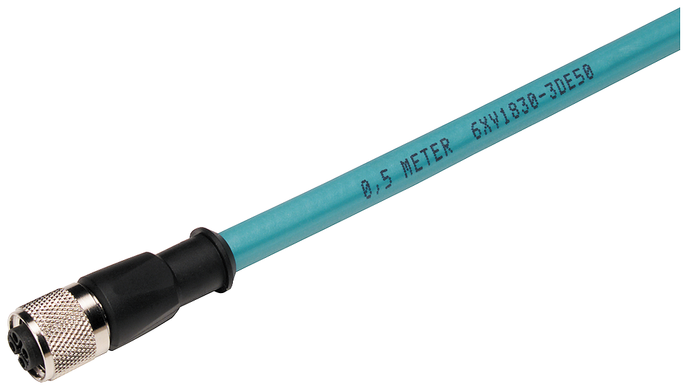 10 M 2 M12 CONNECTORS, 5-PIN, PREASSEMBLED CABLE WITH CONNECTING CABLE, (ET200), SIMATIC NET, PROFIBUS M12