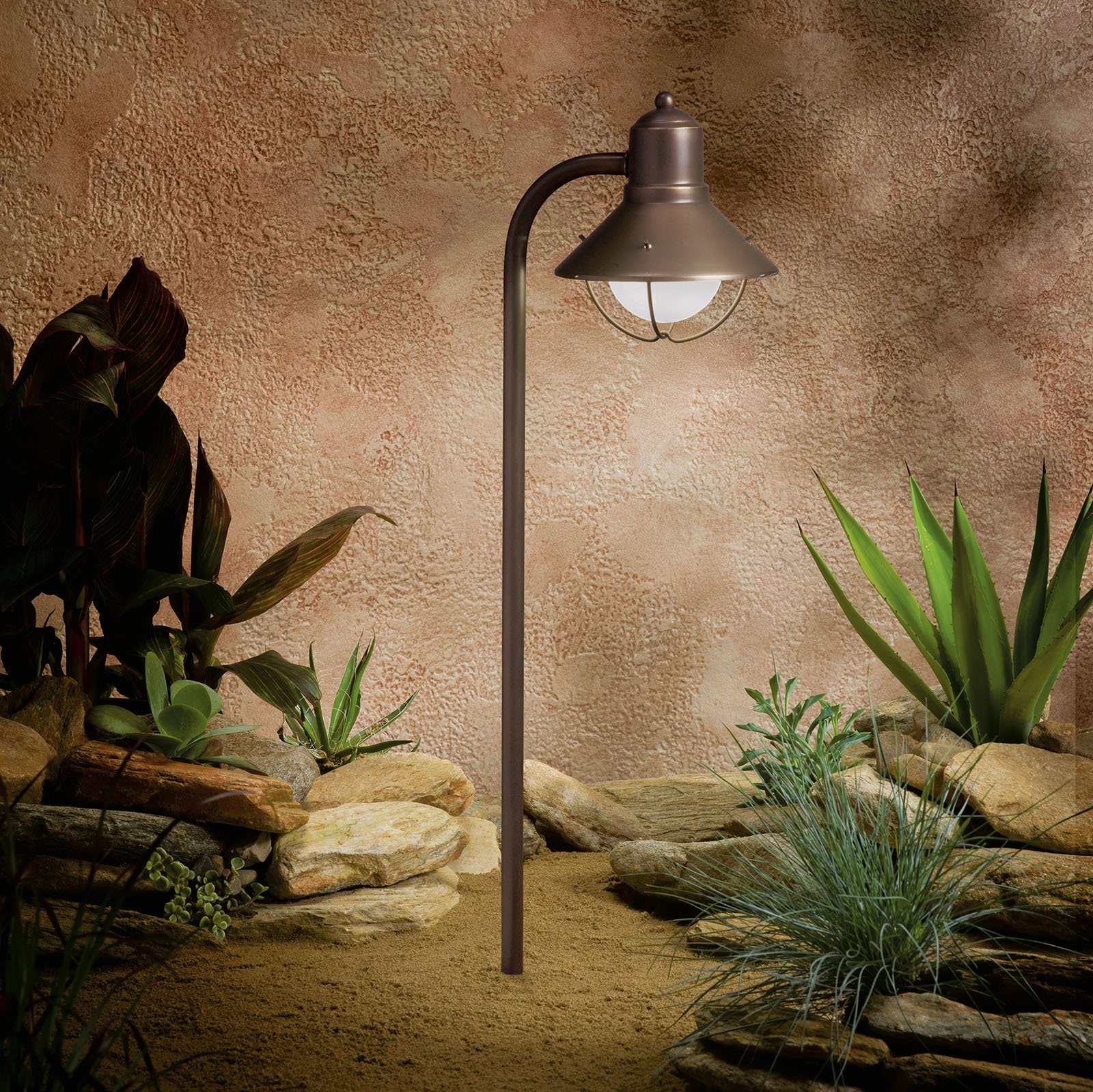 TRADITIONAL MARINE LANTERN - Traditional marine lantern design for well shielded illumination in a variety of finishes.