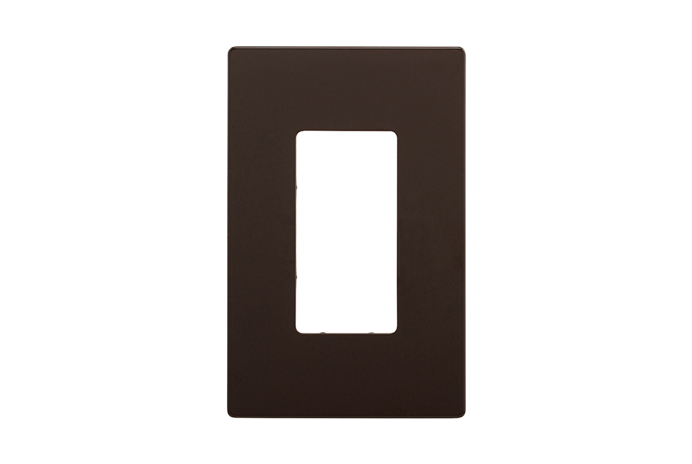 Wallplate 1G Deco Screwless Poly Mid BR 4617232