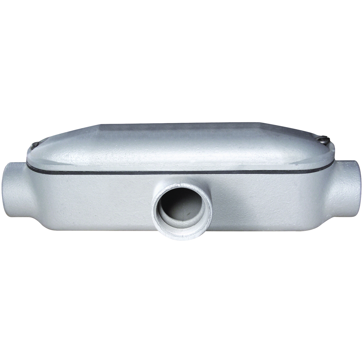 MO SERIES - IRON MOGUL CONDUIT BODY WITH COVER AND GASKET - T TYPE -HUBSIZE 1-1/4 INCH - VOLUME 54.0 CUBIC INCHES
