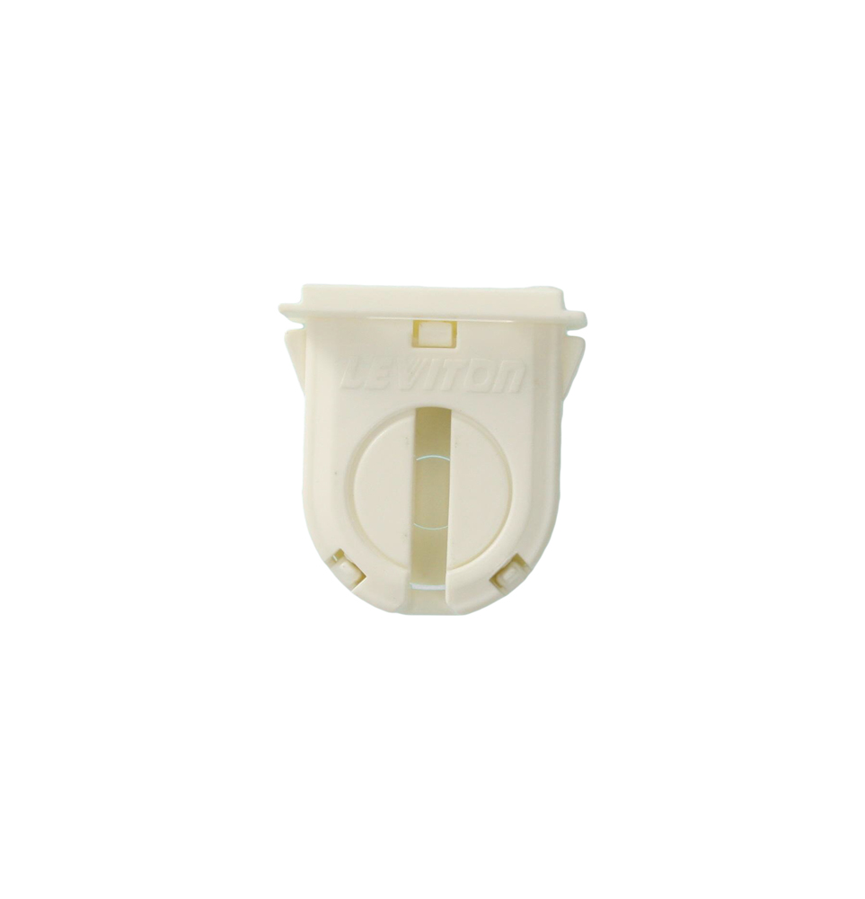 Fluorescent Lampholder, Dedicated T8,17mm Lamp Center, Small Bi-Pin, Turn Type with Lamp Lock,Slide On Mounting, White