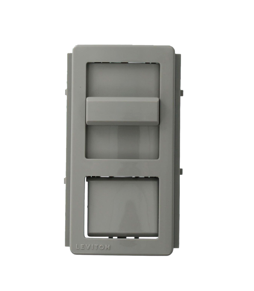 Illumatech Color Conversion Kit, Snap-On Gray Frame with Slider and Non-Lighted Push Button