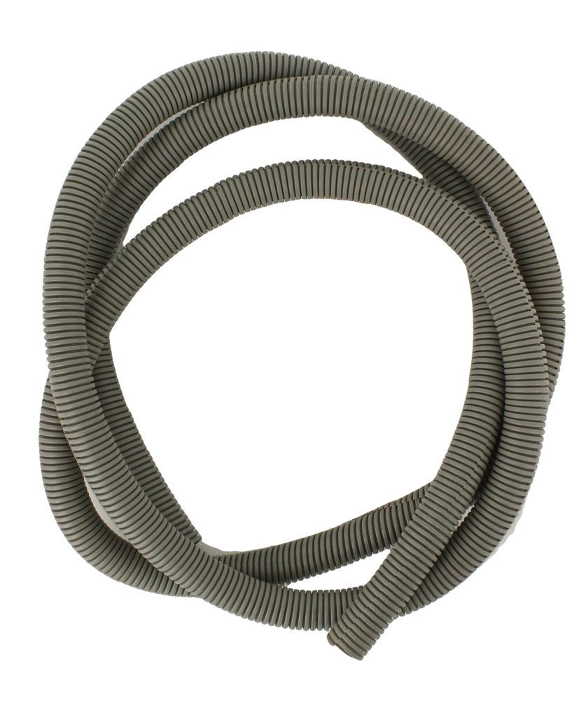 Round Convoluted Tube, 20mm dia, 2 meter Length, Gray (use with 2x2 Side Drop-Off Kit)