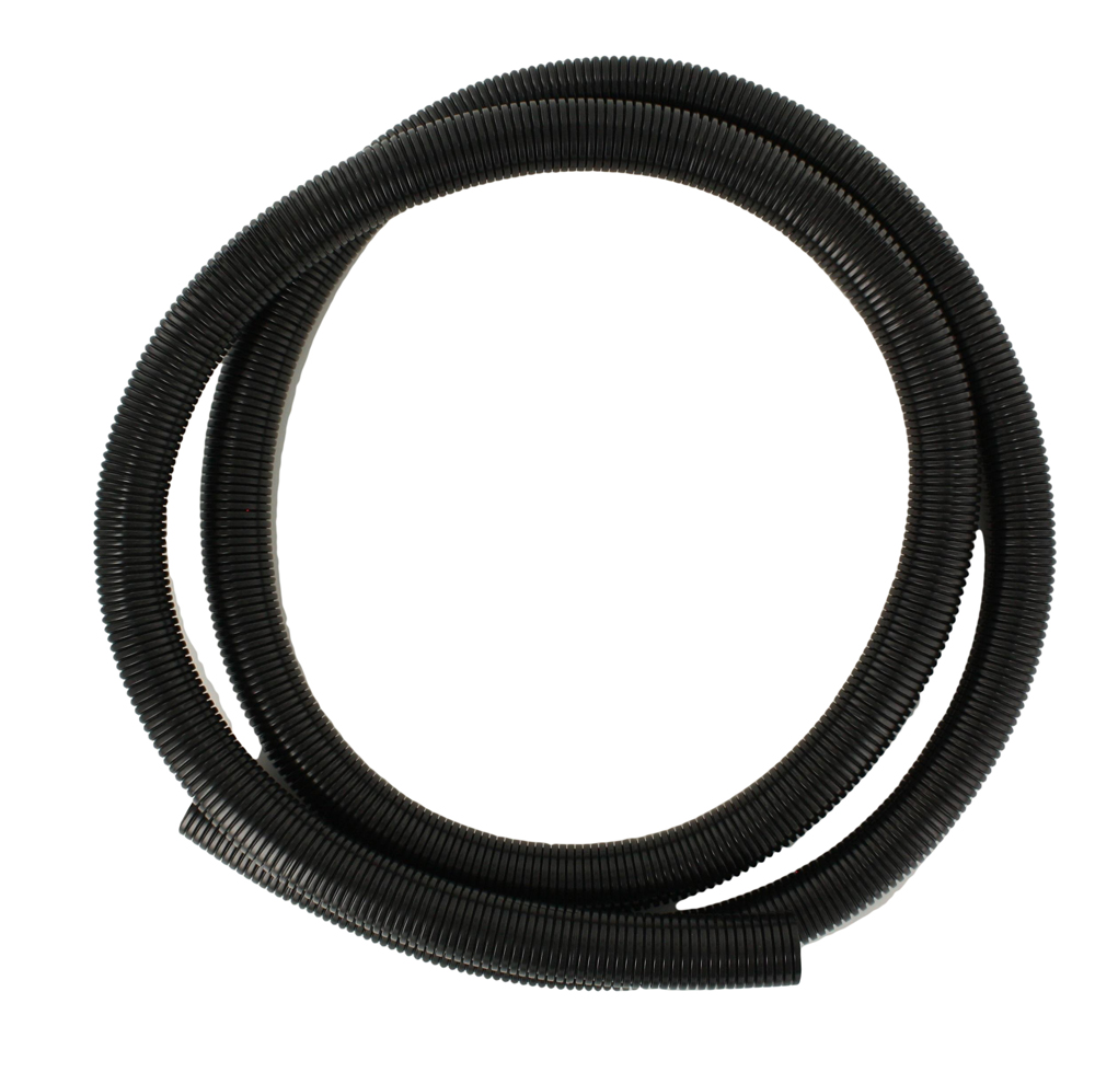 Round Convoluted Tube, 25mm dia, 2 meter Length, Yellow (use with 2x2 Side Drop-Off Kit)