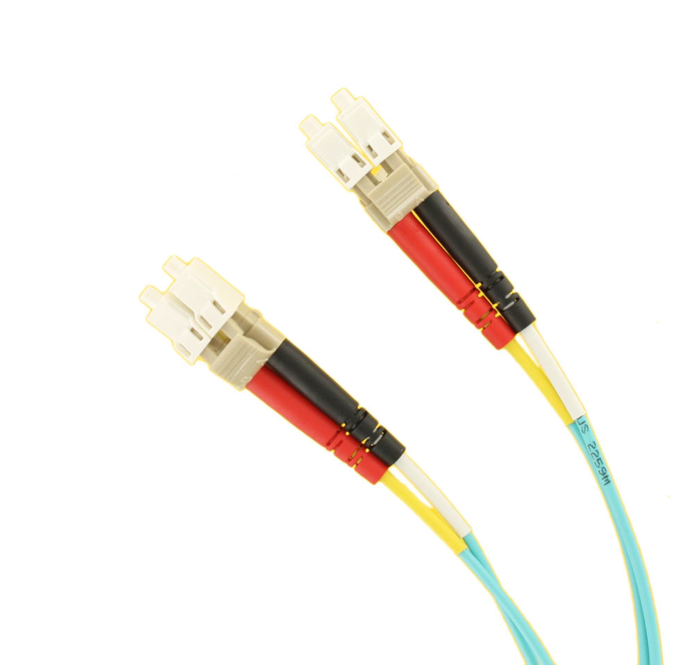 50/125UM Laser Optimized 10G Duplex Riser-Rated Cable, LC to LC Connector Multimode, 5 Meter Length