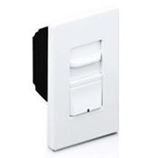 Renoir II Preset Slide Dimmer, Incandescent, Thin Heat Sink, Narrow, 8-1/3 A, White