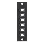 Opt-X 6 Pack Plate, 12- Fiber MTP Adapters, for Plug N' Play Solutions