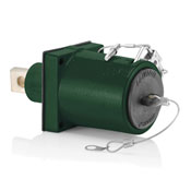 49 Series Rhino-Hide, Single Pole, Female, 45 Degree Receptacle, Single Hole Bus Bar, 313MCM-777MCM Cable, 1000-Volt, 1135A, Green