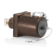 49 Series Rhino-Hide, Single Pole, Female, 45 Degree Receptacle, Single Hole Bus Bar, 313MCM-777MCM Cable, 1000-Volt, 1135A, Brown