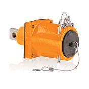 49 Series Rhino-Hide, Single Pole, Male Receptacle, Single Hole Bus Bar, 313MCM-777MCM Cable, 1000-Volt, 1135A, Orange