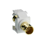 BNC QuickPort Adapter, Gold-Plated, White