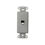 Decora Insert, 6P4C, Screw Terminals, Gray