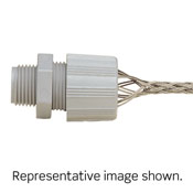 1/2 Inch, Straight, Male, Stainless Steel, Nylon Cord Sealing Strain-Relief, .500 - .562 Cord Range