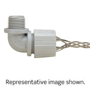 3/4-Inch 90-Degree, Male, Nylon Body, Nylon Cord Sealing Strain-Relief, 0.625 0.750 Cord Range