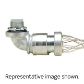2-Inch, 90-Degree, Male, Aluminum Body, Liquid-Tight Non-Metallic Type A Conduit, Strain-Relief Grip