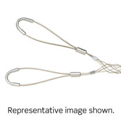 Double U Eye, Closed Mesh, Single Weave, Standard Duty, Support Wire Mesh Grip, 1.50 to 1.74 Cable Diameter