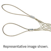 Double U Eye, Closed Mesh, Double Weave, Heavy Duty, Support Wire Mesh Grip, 4.00 to 4.49 Cable Diameter
